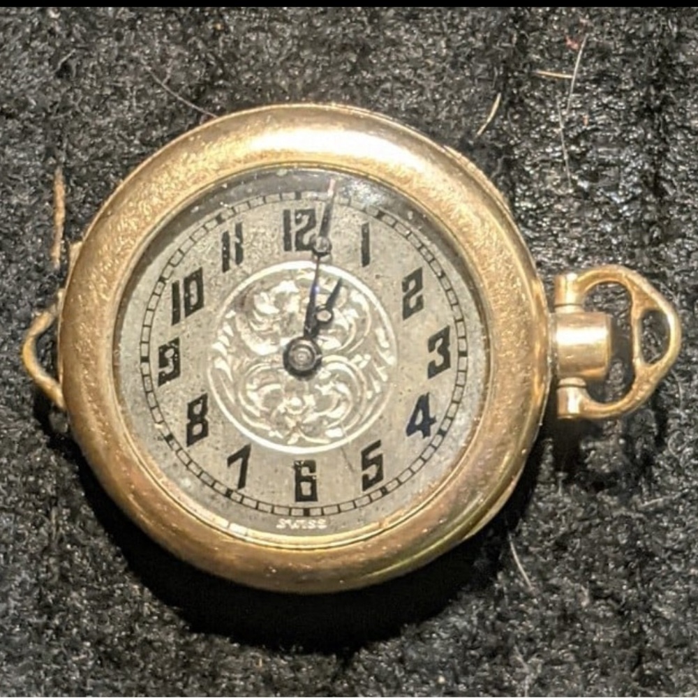 VINTAGE SWISS POCKET WATCH ABRA WATCH CO REPAIR EMERSON WC CO GILSEY CASE